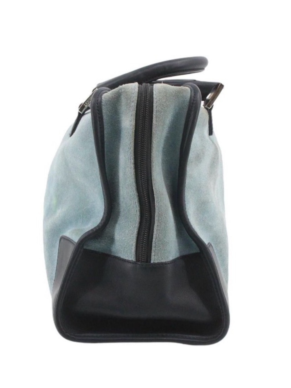FINAL PRICE Loewe Blue Suede Tote with Black Leather Trim - Picture 4 of 7